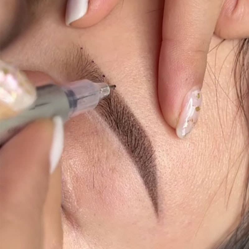 Tatuagem sobrancelha marcador ponto fixo caneta especial tatuagem bordado
