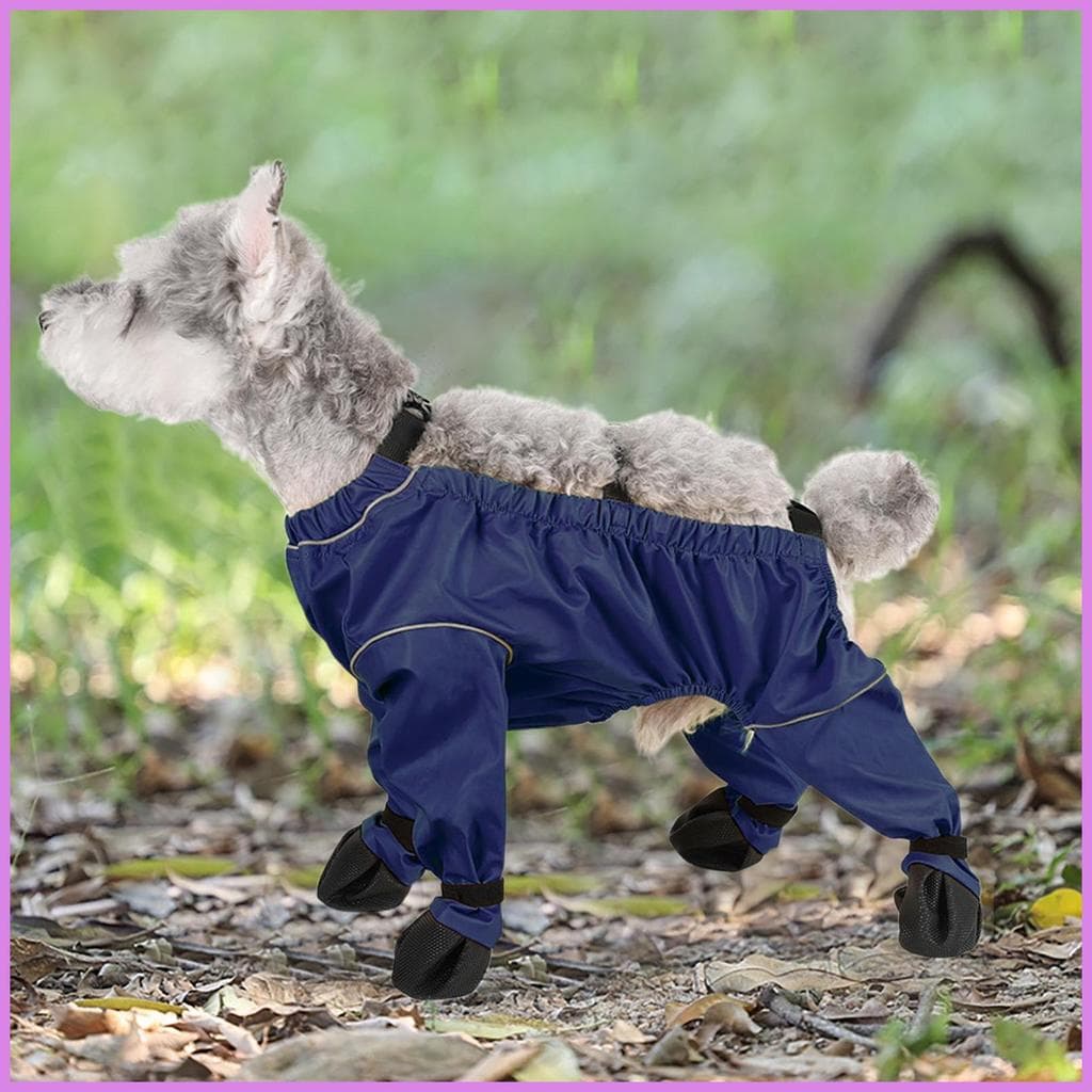 Calças Para Cães Sapatos Animais De Estimação Proteção Botas De Pata Leggings Ajustáveis O Inverno Neve Chuva Caminhadas