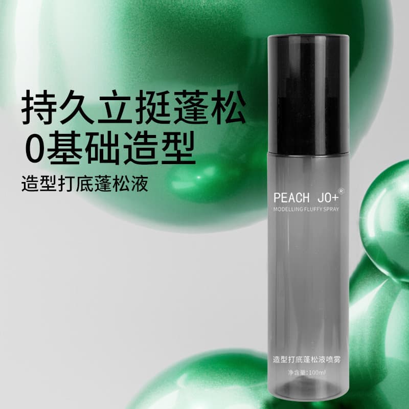 Estoque pronto PEACH JO + Base de estilo Spray fofo masculino feminino sem enxágue alto crânio fofo líquido refrescante