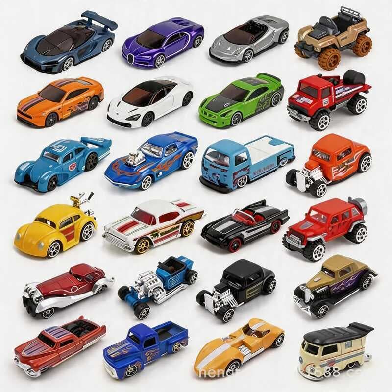 小铁车    Carrinhos De Ferro Estilo Hot Wheels Coleção Miniaturas Carros De Brinquedo Colecionáveis