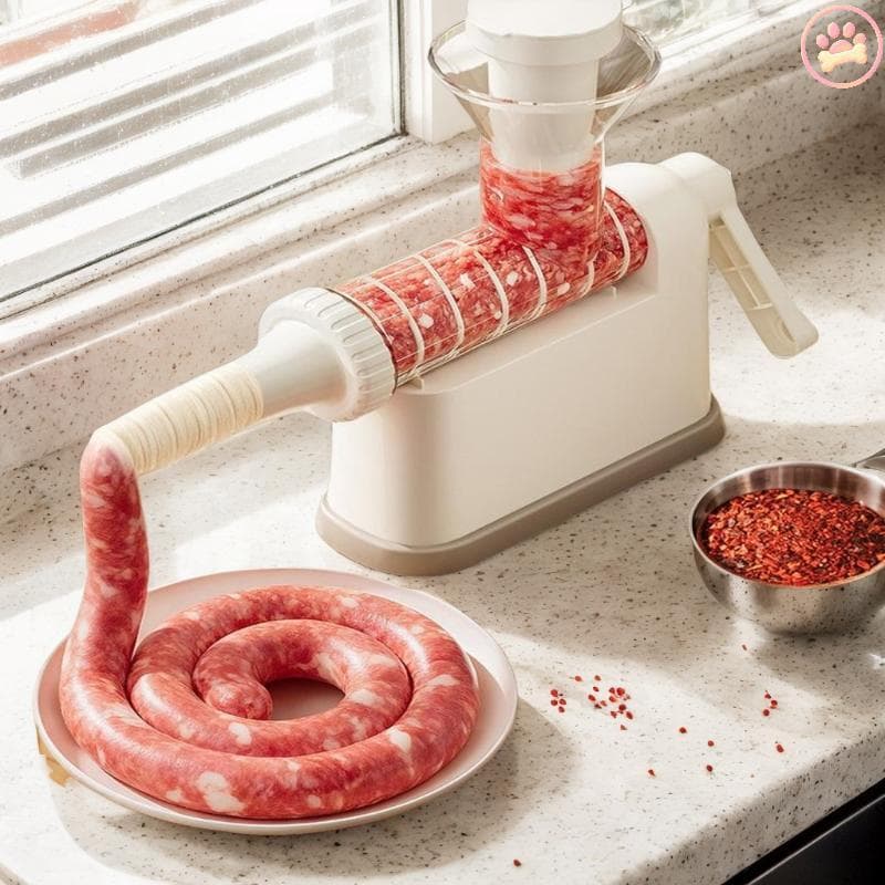 Carro Máquina Manual De Enchimento De Salsicha , Moedor De Carne , Com Unidades De Tubulação Para Produção Caseira , Que