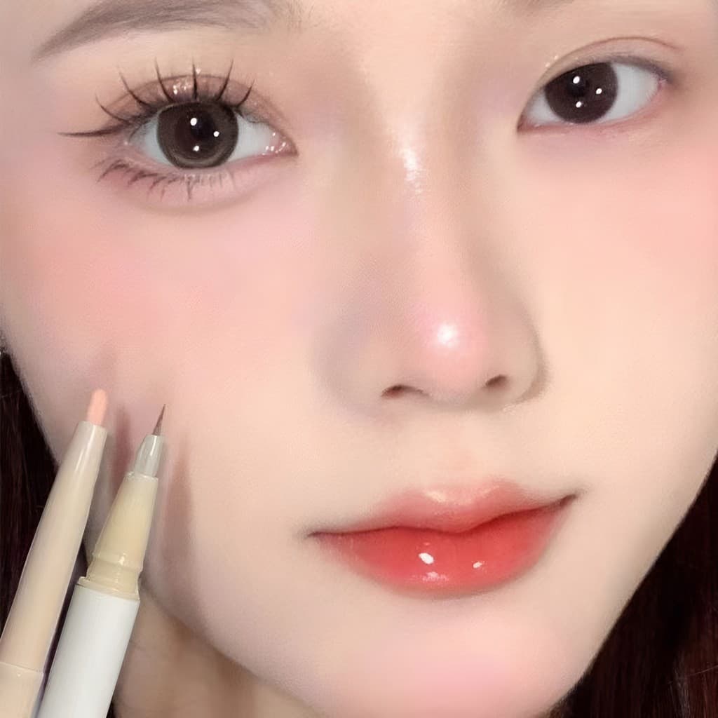 Jiaqi recomenda caneta de bicho-da-seda de alto brilho feminino perolado de duas cabeças Natural sem manchas iluminando