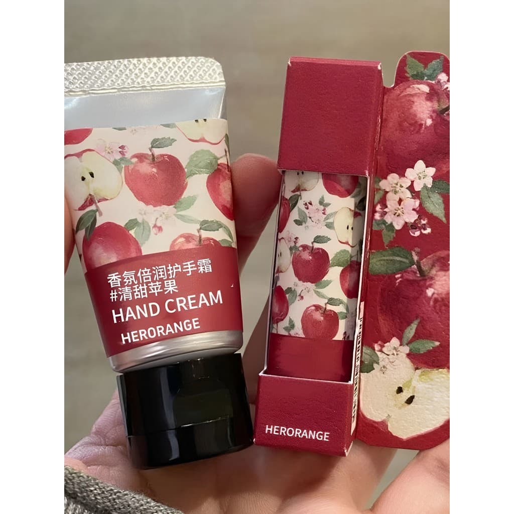 Sweet Little Apple Creme para as Mãos + Bálsamo Labial Conjunto Hidratante Hidratante Batom Portátil Primer