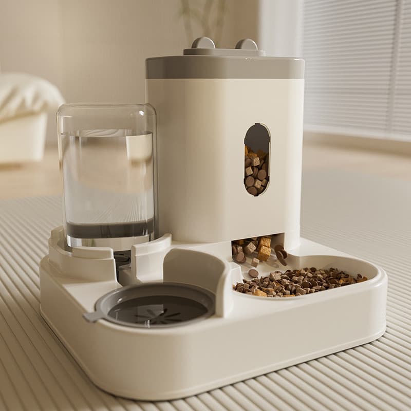 Alimentador automático para gatos, tigela para cães, tigela para animais de estimação, dispensador de água dois em um, t