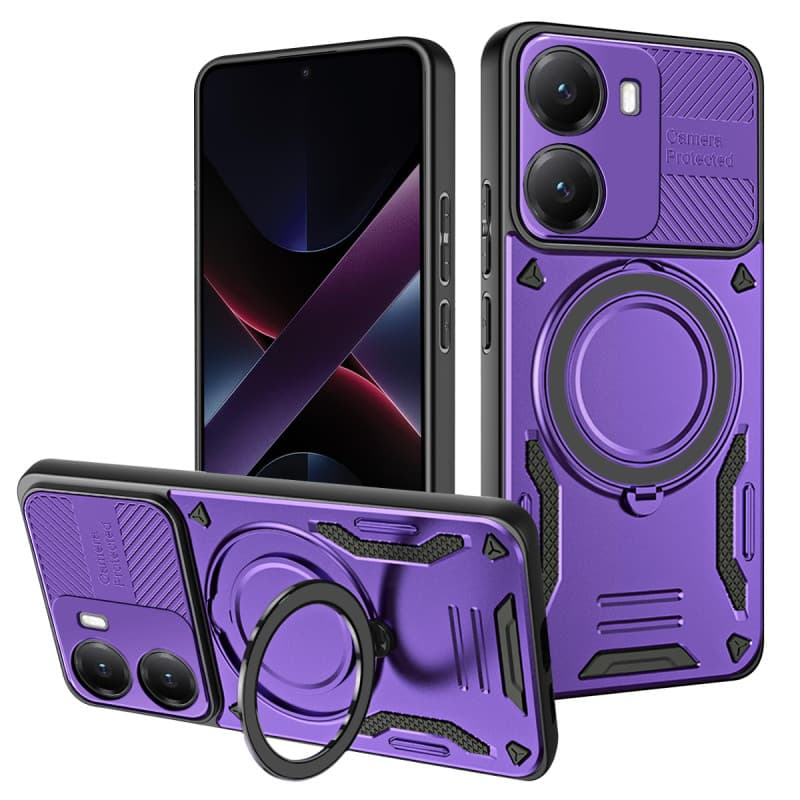 Capa De telefone com suporte giratório 360 adequada para Redmi Turbo4 carro magnético Xiaomi POCO X7Pro com tudo incluíd