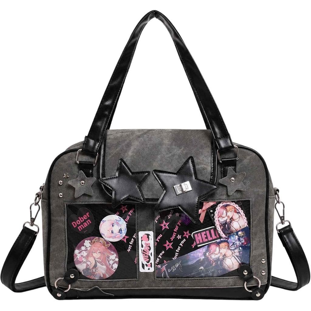 Bolsa Transversal Kawaii Ita Messenger Bag Star, Bolsa Messenger Bonita Y2k, Bolsa Transversal com Painel Interno para E