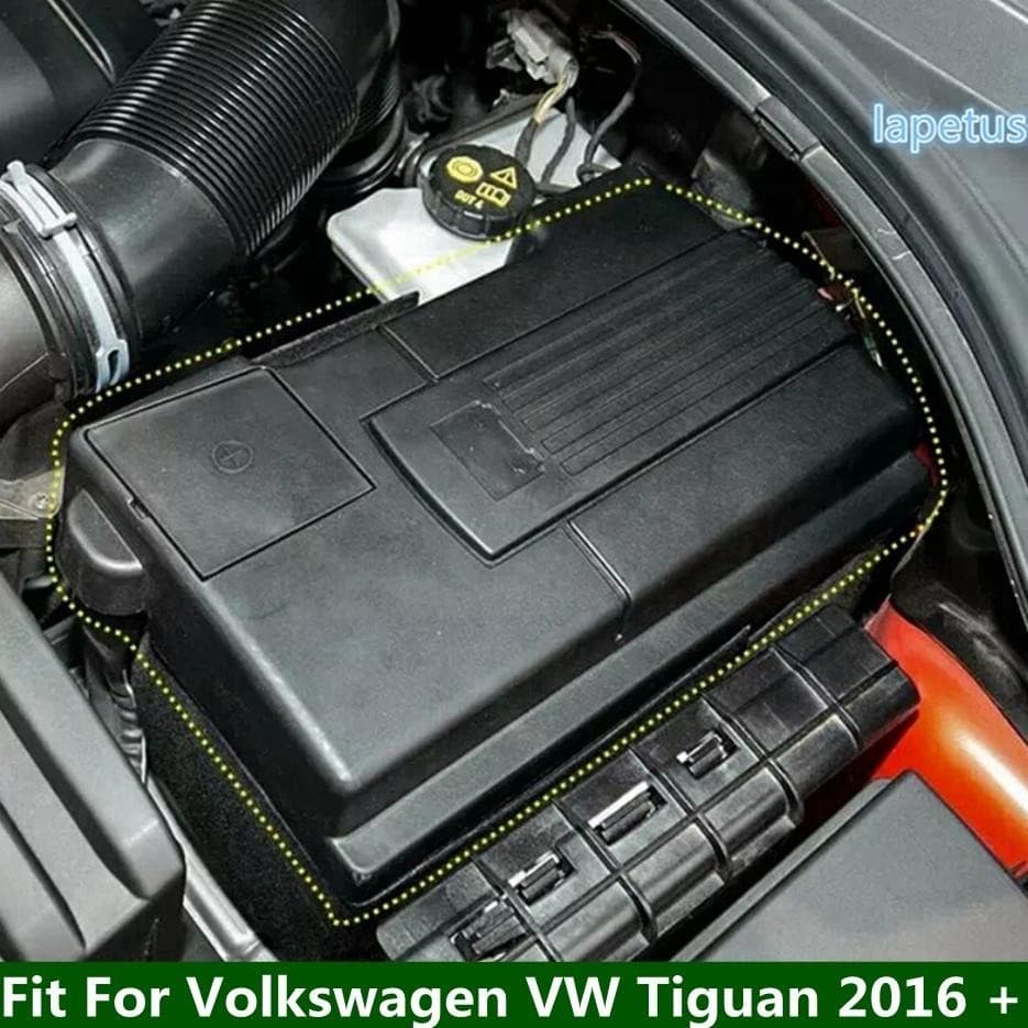 Bateria Do Motor Eletrodo Negativo À Prova De Poeira Capa Protetora D'água Adequada Para Volkswagen VW Tiguan 2016-2022