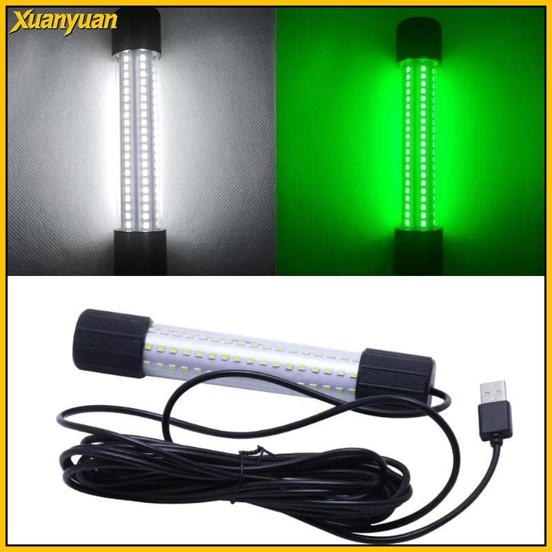 XYuan Portátil Alto Brilho Multi-Cor Subaquática LED Luz De Pesca 1PC USB Para Água Salgada Noite Uso BR