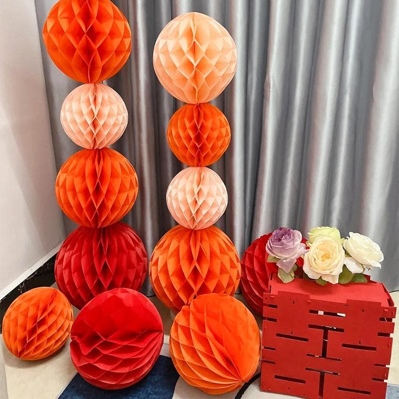 Coluna de bola de favo de mel decoração de casamento lanterna 2025 nova sala de estar quarto decoração de sala de casame