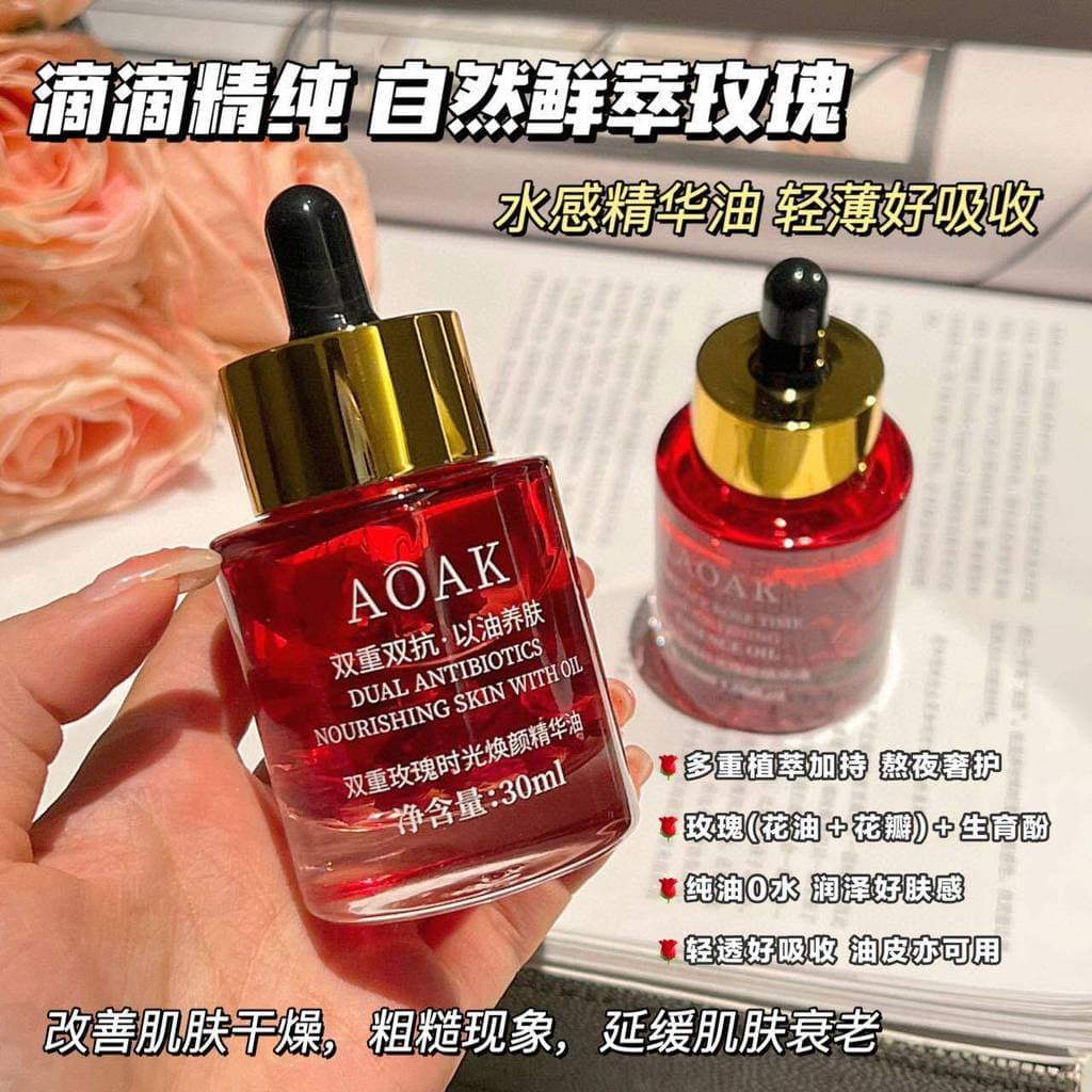 Óleo de essência de rosa óleo de olho Facial nutritivo pele calmante reparação rugas Anti-rugas endurecimento hidratante