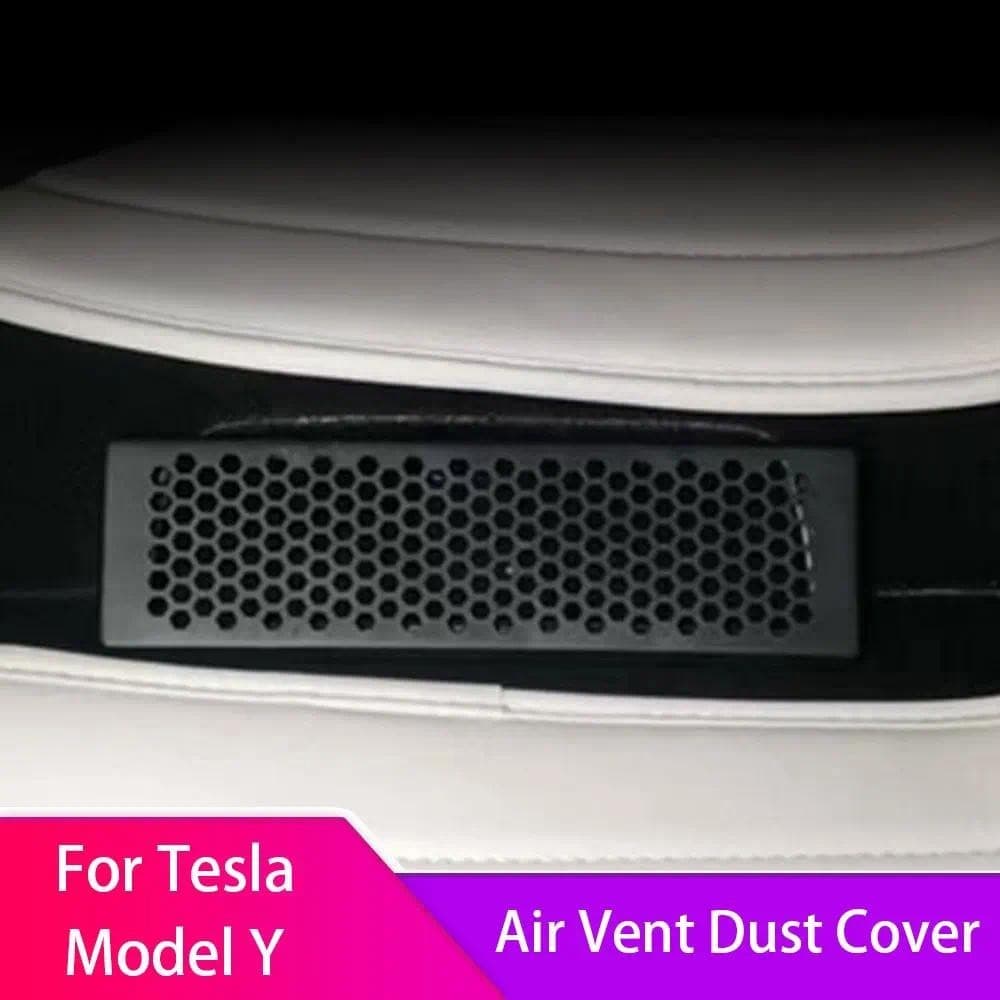 Sob O Assento Capa De Poeira De Ventilação De Ar Para Tesla Modelo Y 2020-2023 ABS Tampa De Saída Do Carro 2 Peças