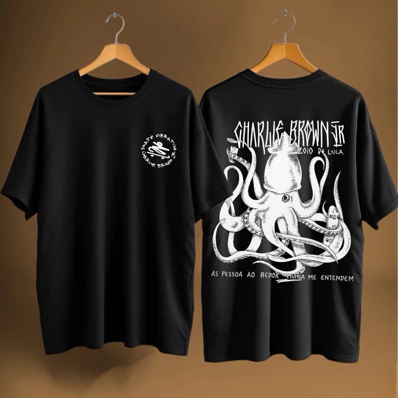 Camiseta Zoio de Lula Tamanho Grande- Charlie Brown Jr Skatista Qualidade Premium Envio Imediato