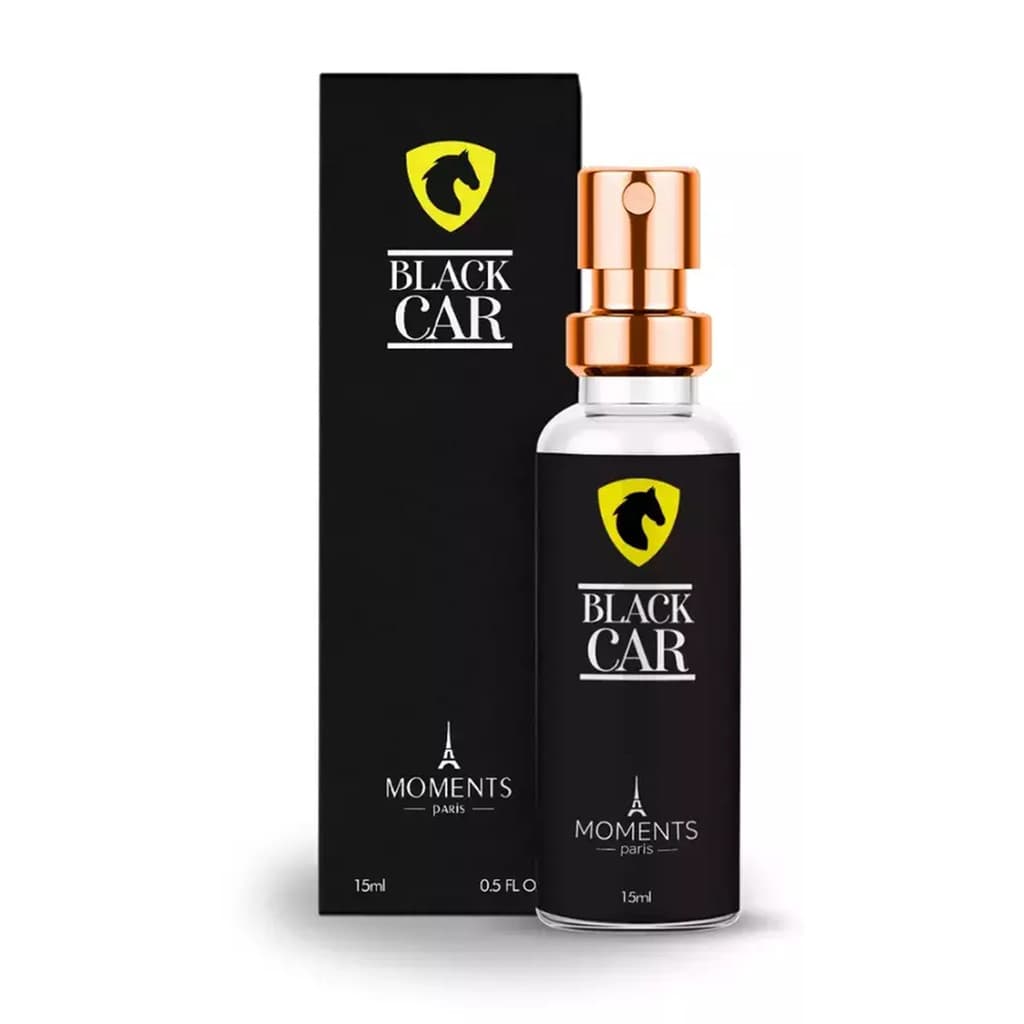 Perfume Black Car Colecionável Masculino Moments Paris  15 ml
