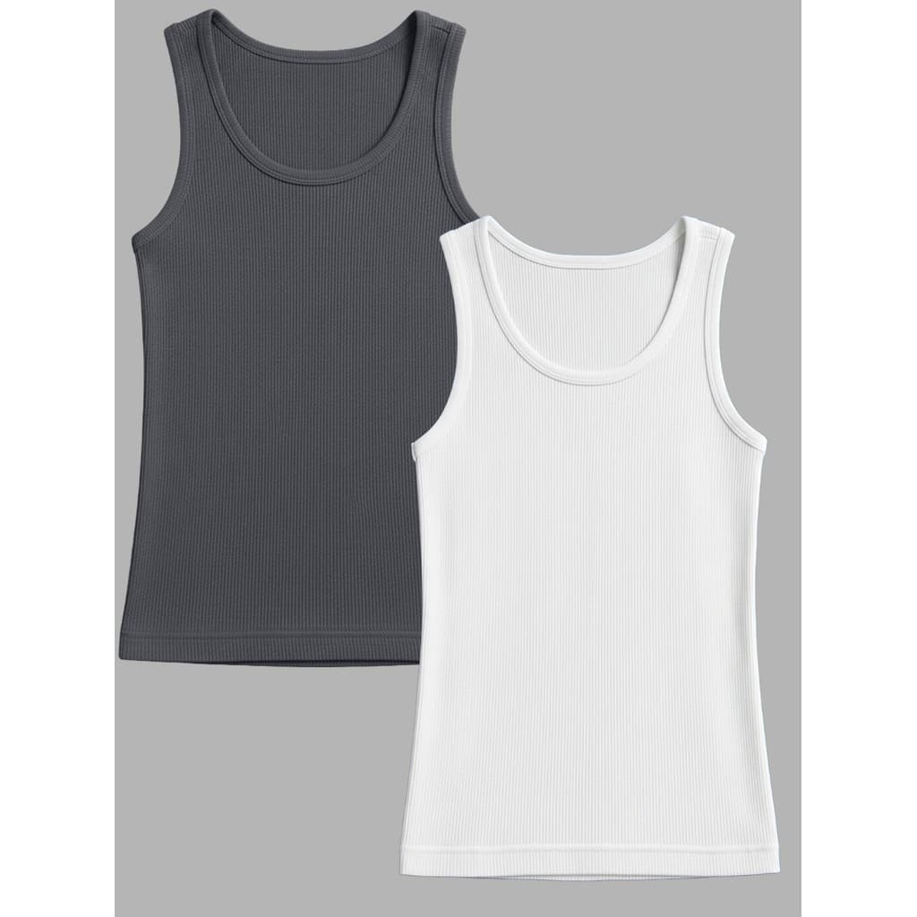 Regata Kit 2 Camisetas Unissex Ribana Básica Canelada Modelo Americana Gola Redonda Casual