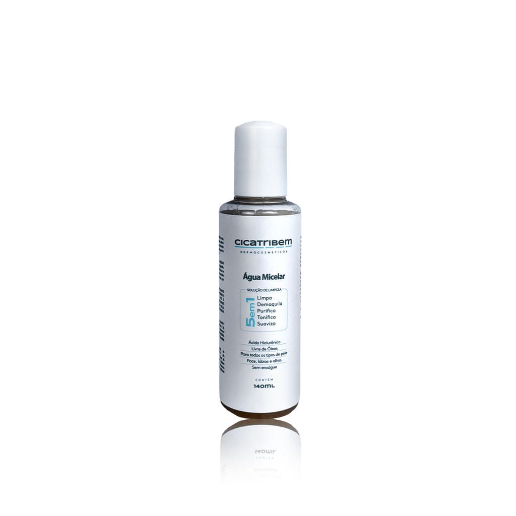 Água Micelar 140ml Cicatribem Limpeza, hidratação e conforto | Sem enxágue | Todos os tipos de pele