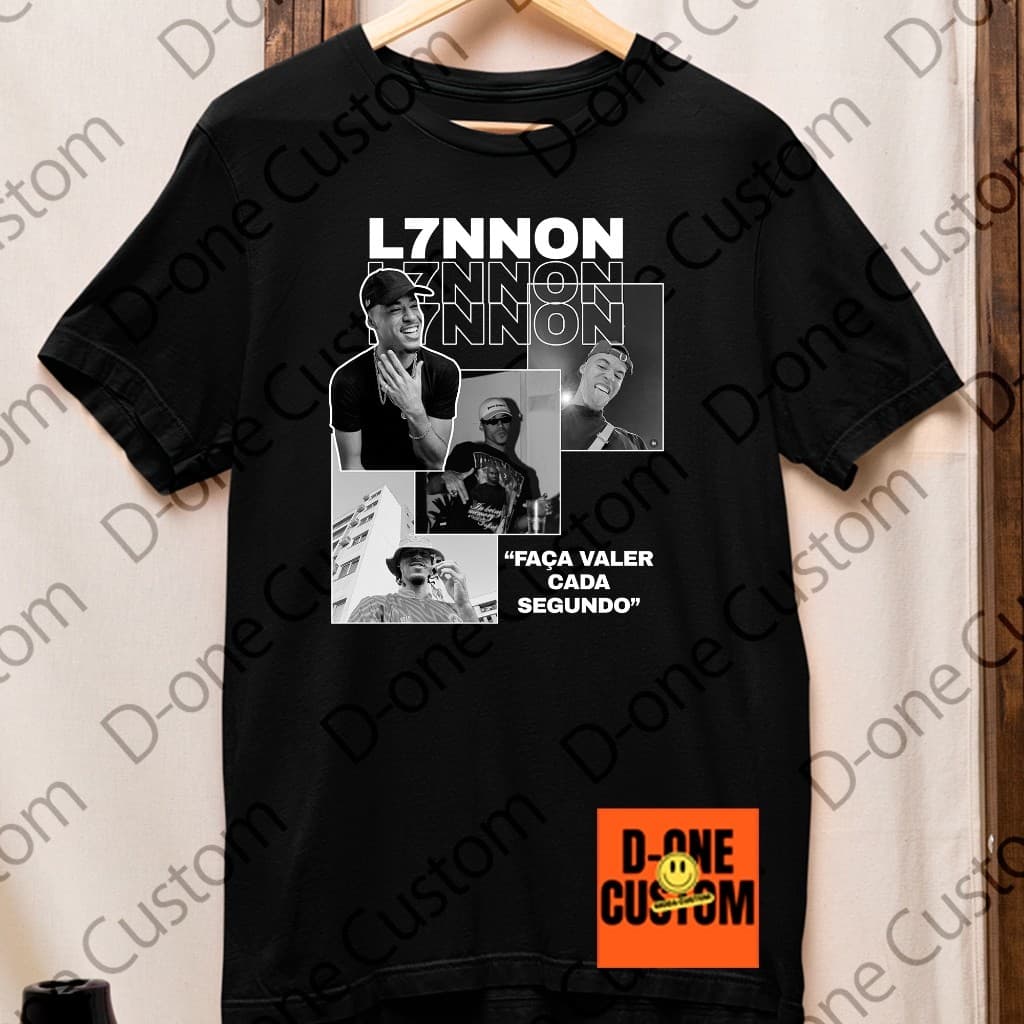 Camisa Camiseta Rapper L7nnon Show Homenagem Poesia Faça Valer Cada Segundo Trap