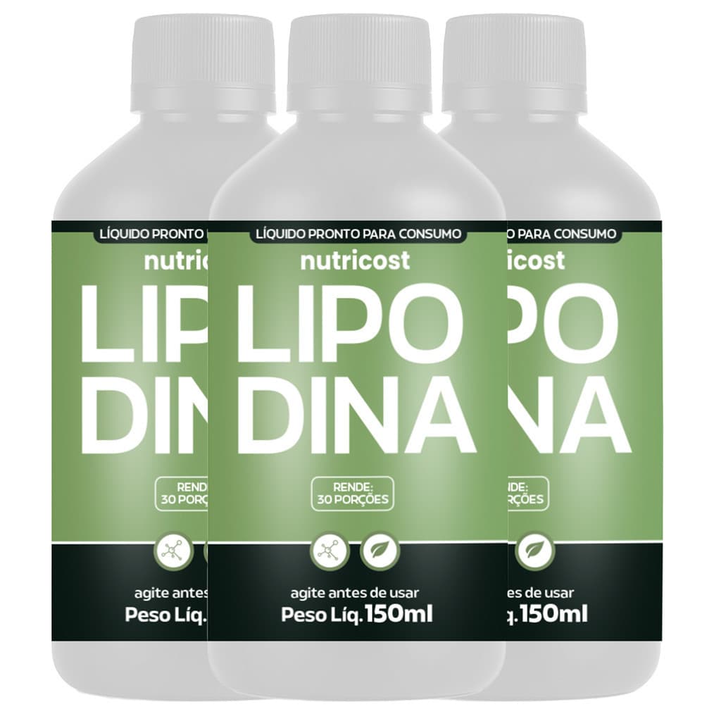 3X LIPODINA 150ML - ORIGINAL | SAUDE E BEM ESTAR | ENVIO IMEDIATO
