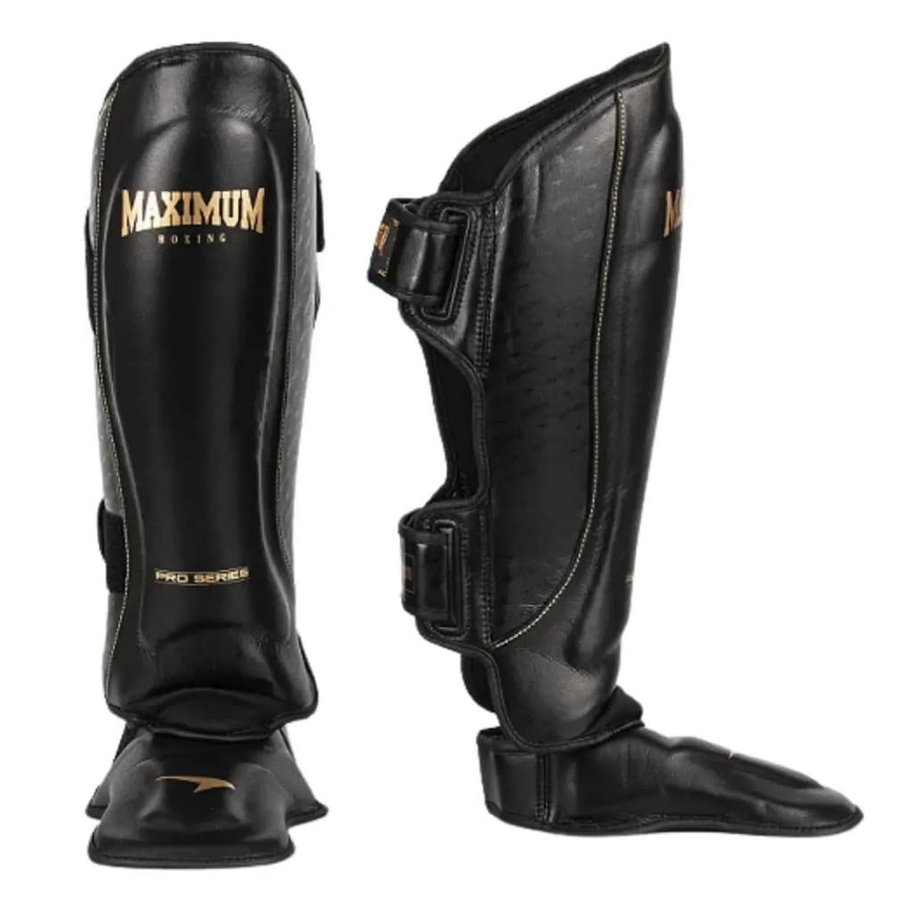 Caneleira CPro Maximum Preta Muay Thai e Kickboxing