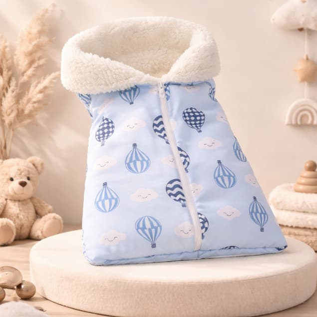 Saco de Dormir Bebê Super Quentinho com Sherpa Confortável Estampas