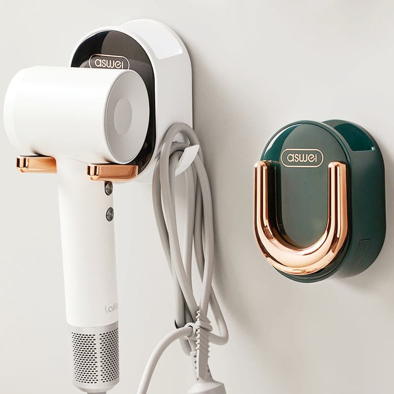 Suporte Do Secador De Cabelo De Parede Dobrável Para Banheiro Organizador Armazenamento Da Escova Home