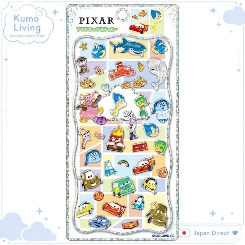 Adesivos Kamio Japan Disney Pixar MIX Petit Drop Carros Nemo / Importada do Japão