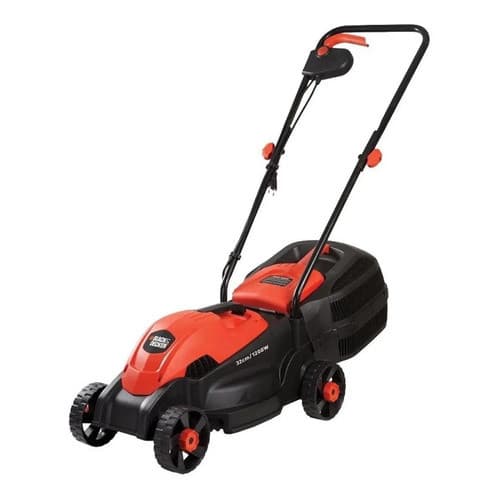 Cortador de Grama Elétrico Black+Decker GR1000 1200W 220V Aparador Corta Grama Cesto 28L 3 Alturas Profissional
