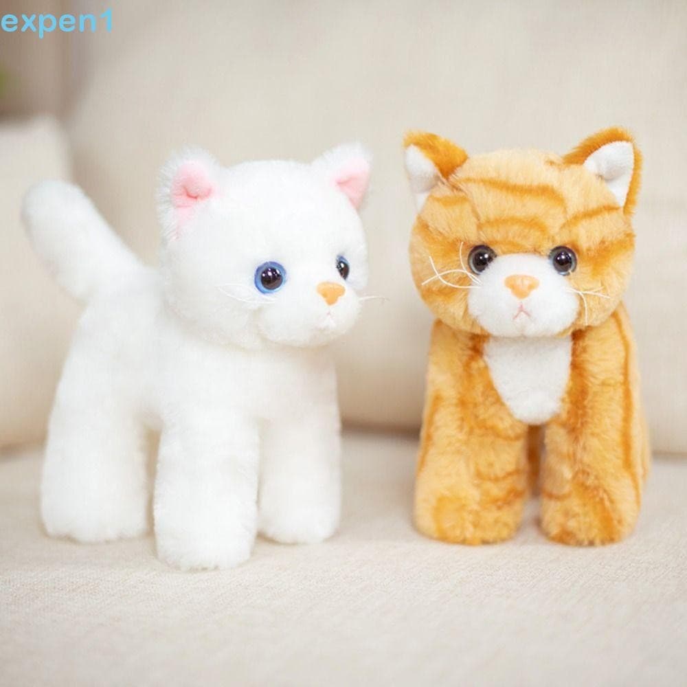Brinquedo de Pelúcia EXPEN para Gatos, Boneco de Gatinho Simulado, Animal de Pelúcia Realista e Fofo de 20cm CTCZ