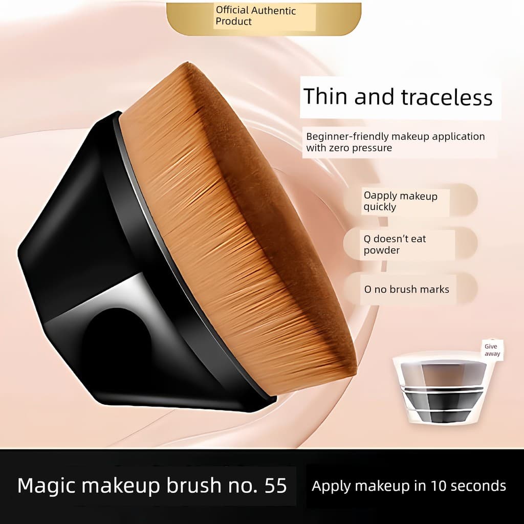 | 【kit pincel maquiagem profissional】 | ☂NÃO. 55 pincel de base mágica conjunto de maquiagem cerdas delicadas pincel de