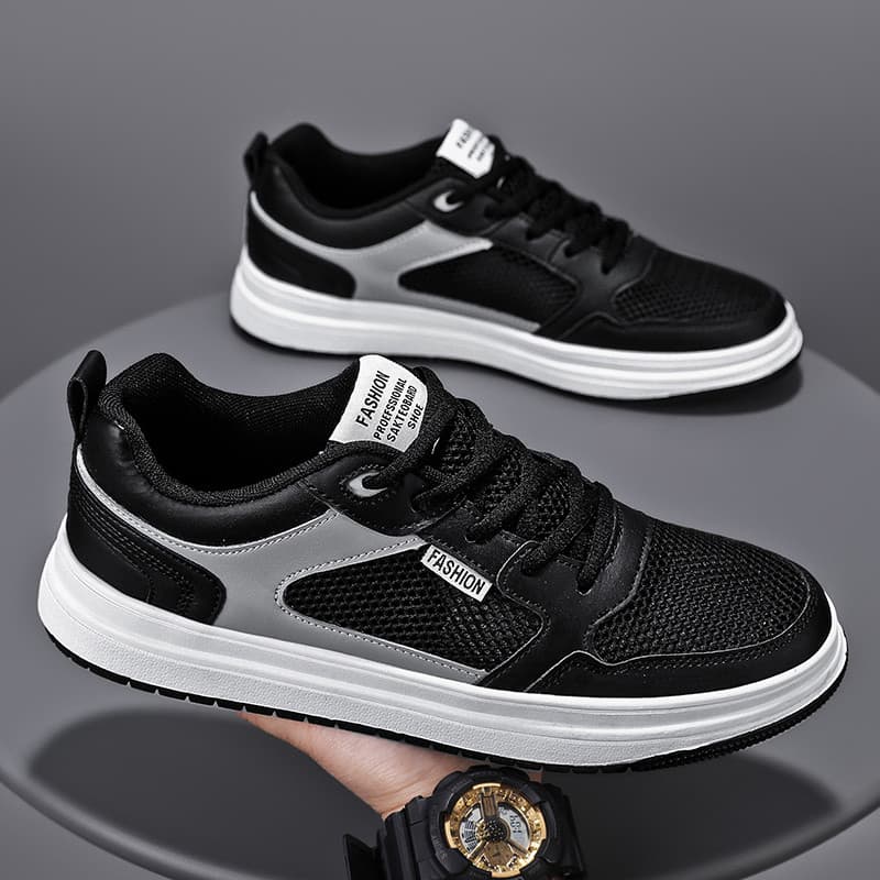 Sapatos masculinos de tamanho grande 45 sapatos casuais masculinos 46 malha de verão respirável 47 tênis pretos sapatos