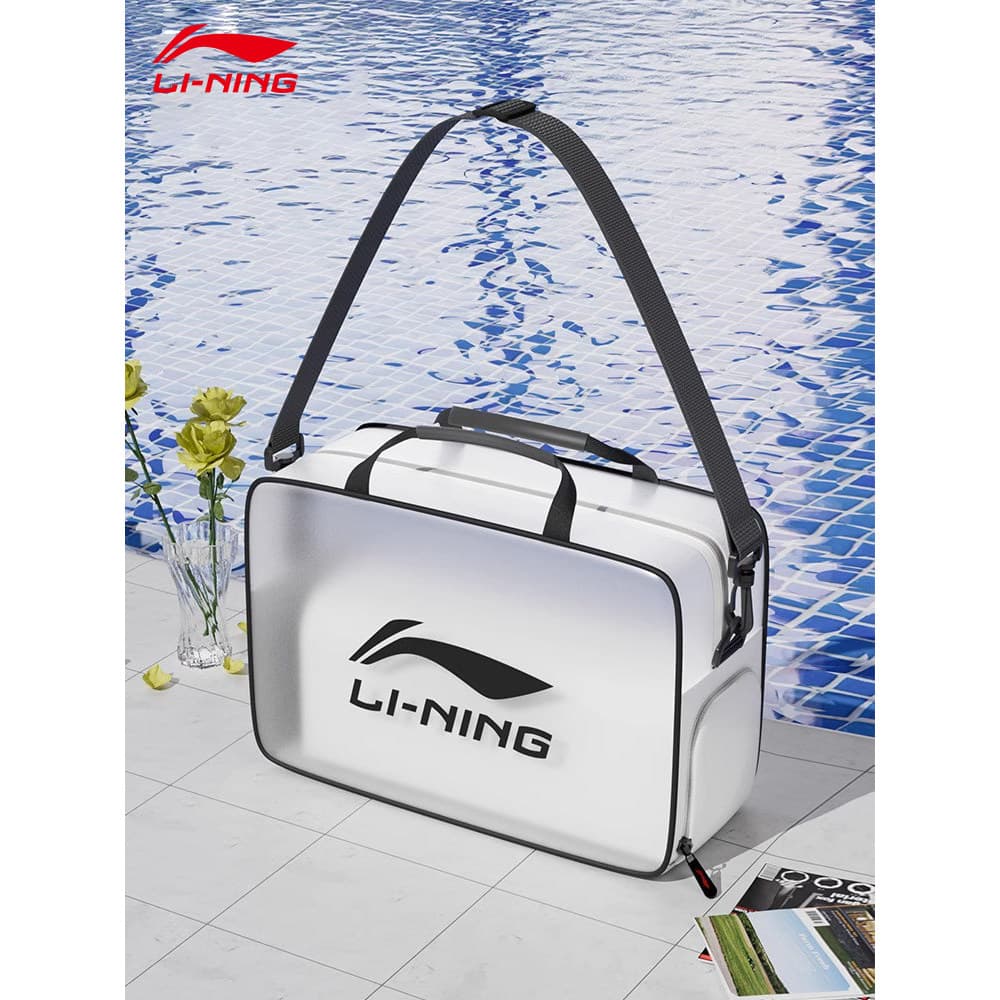 Forro forro Li Ning bolsa de ombro bolsa transparente moda impermeável seco molhado separação natação saco especial gran