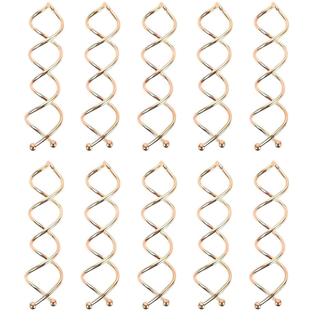 MAGIKON Kit com 10 Grampos Espiral para Coque, para Estilização de Cabelo DIY/Construção em Liga Compacta e Elegante, Pr