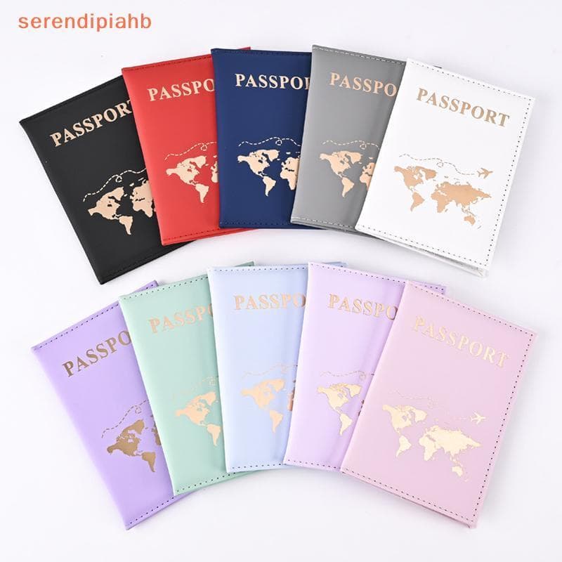 [serendipiahb] Capa Para Passaporte Feminina De Couro PU Porta-Gravata Cartões Bolsa Cartão De Proteção Multifuncional I