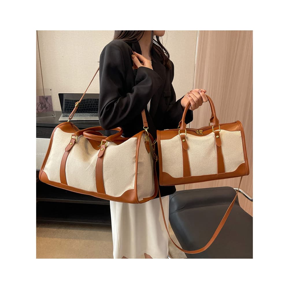 França MKCLACK High-End Feel Simples Bolsa Leve Bolsa de Viagem de Curta Distância Bolsa de Ombro Cruzada de Grande Capa