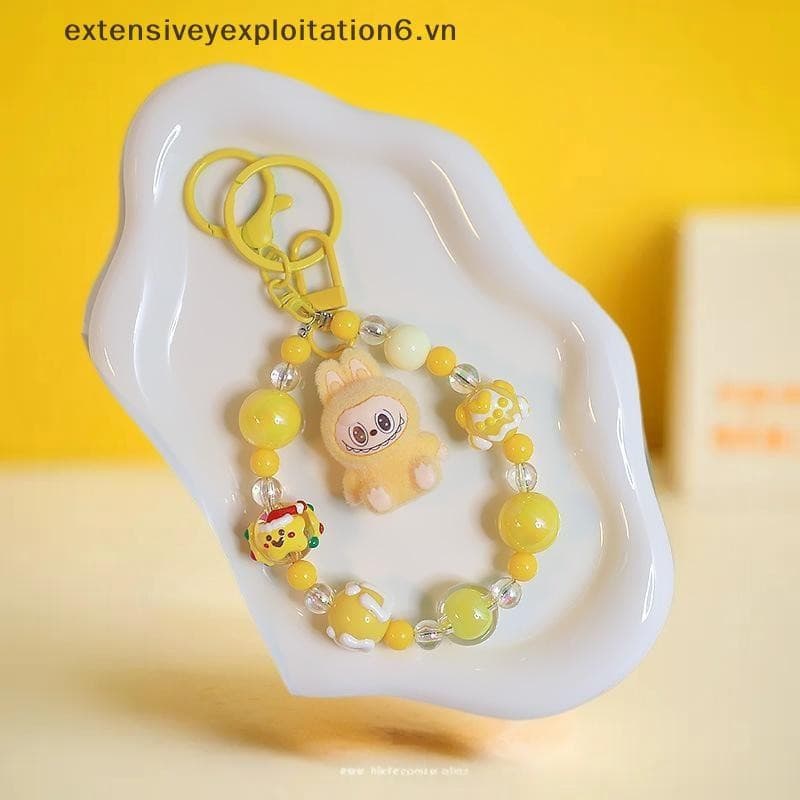 exten Monstro Frisado Telefone Corrente Meninas Dos Desenhos Animados Mochila Pingente Pulseira Acessórios Decoração Cha