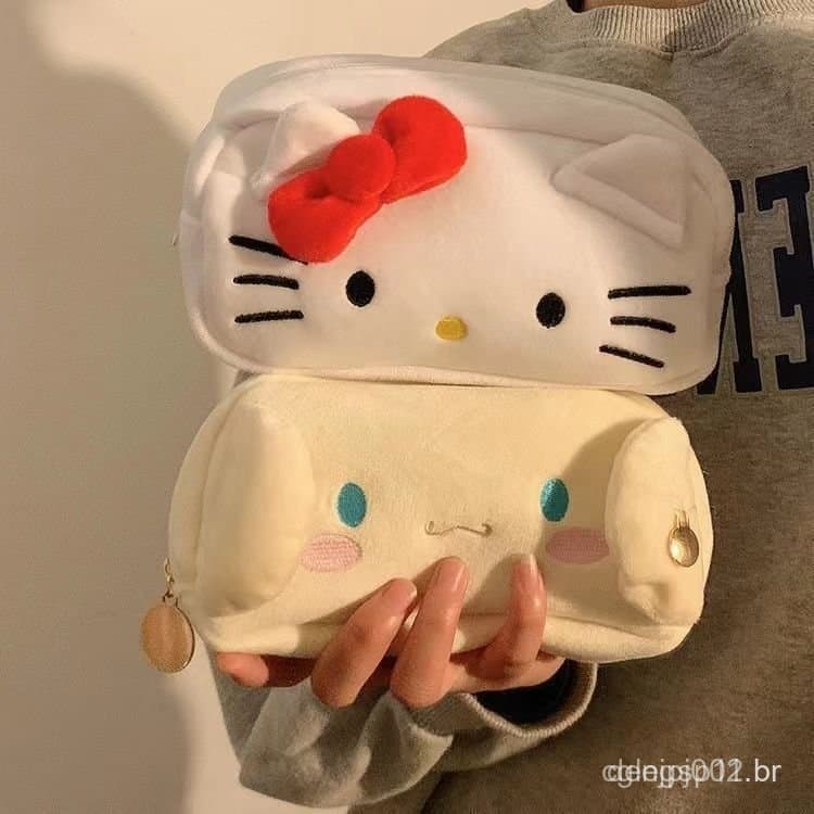 Estojo de Lápis de Gato Coreano Edição Limitada Grande Bolsa de Armazenamento Adequada para Armazenamento de Materiais E