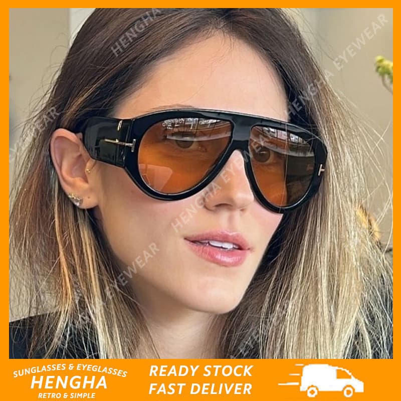 (HENGHA) Óculos de Sol Aviador Vintage, Design de Armação Grande Estilo Ocidental, Adequado para Uso Externo Z8N6