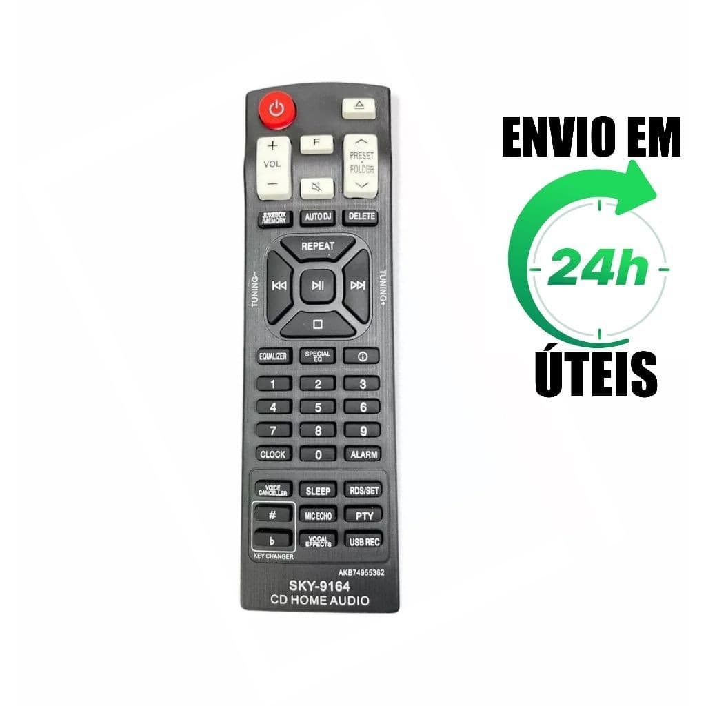 Controle Remoto Compatível com Som Mini System LG Akb74955362