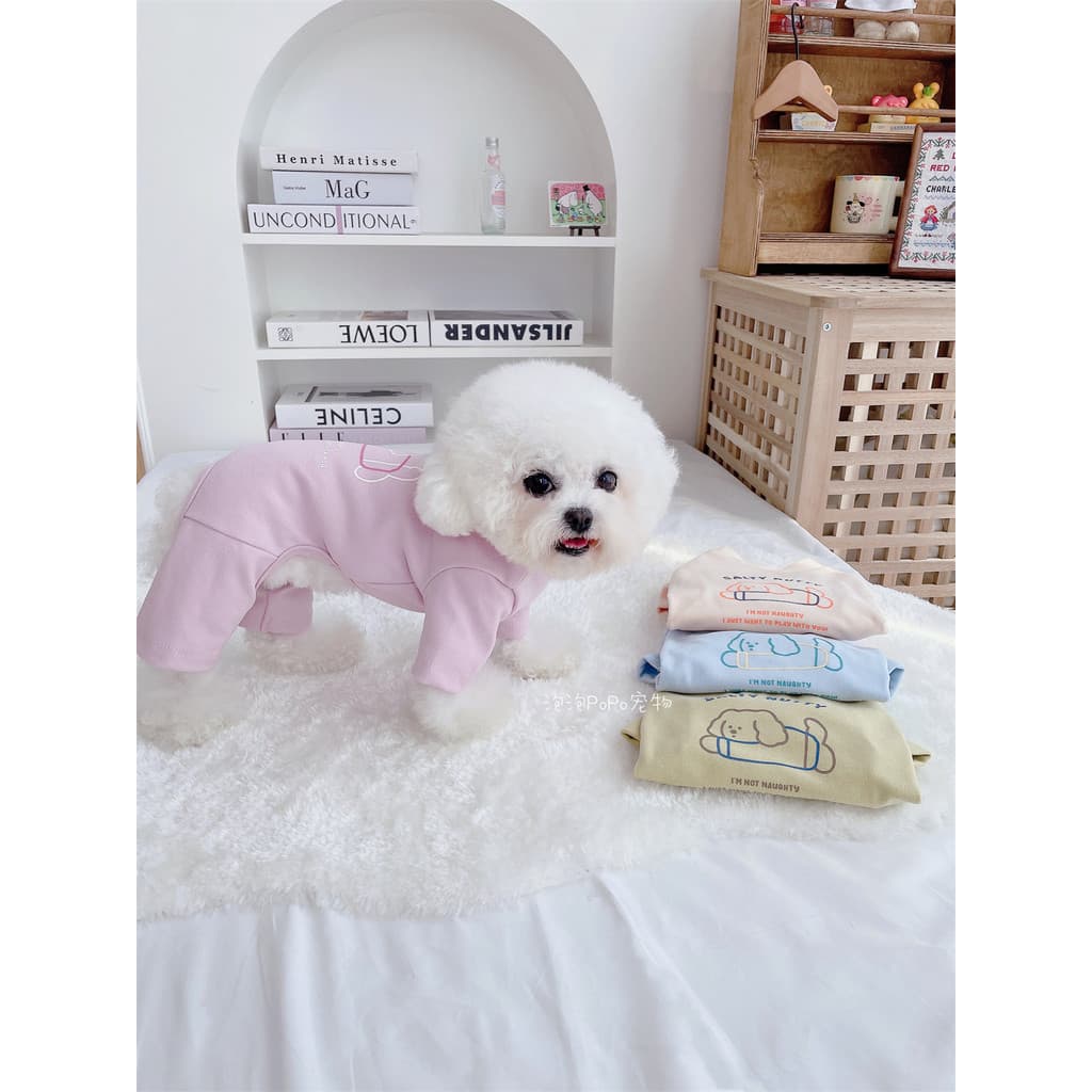 Roupas para animais de estimação porca filhote de cachorro camisa de fundo de quatro patas estiramento roupas de quatro