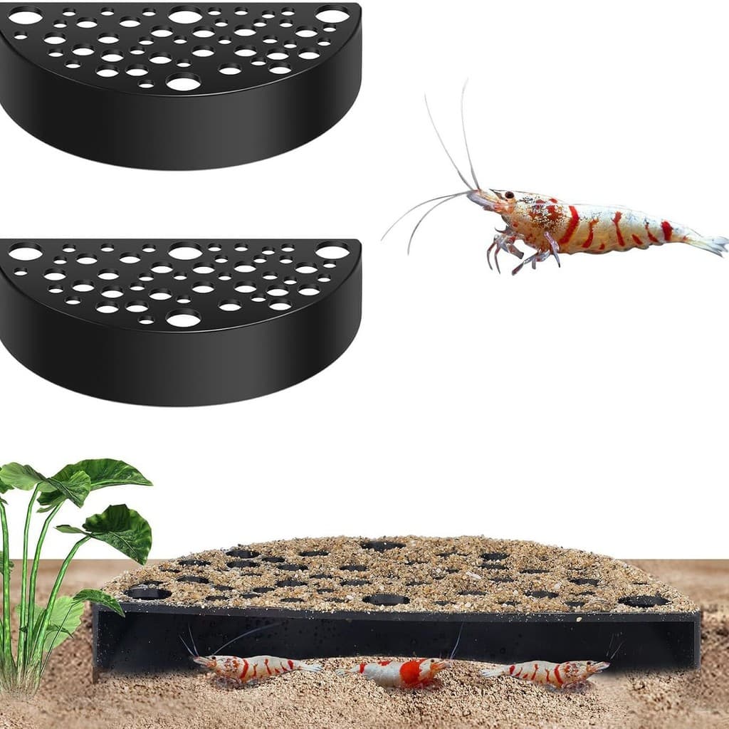 Caverna para esconderijo de camarões em aquários, caverna de reprodução para peixes e camarões, acessório de decoração p