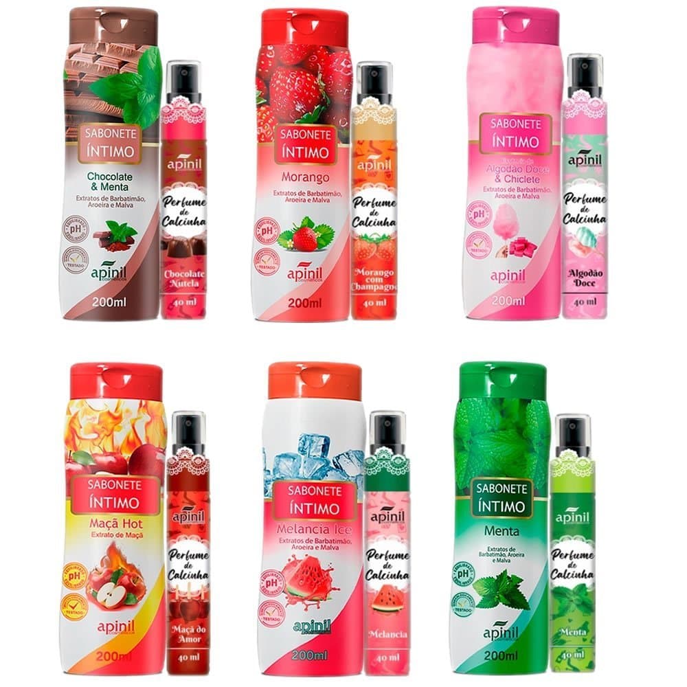KIT Sabonete Íntimo + Perfume Intimo Apinil Produtos Femininos Sensual