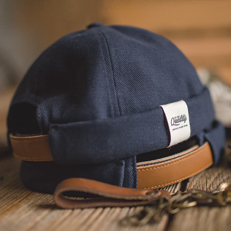 Ferramentas modernas 2025 novo estilo Retro Yuppie melão chapéu de couro masculino primavera outono senhorio chapéu Rogu