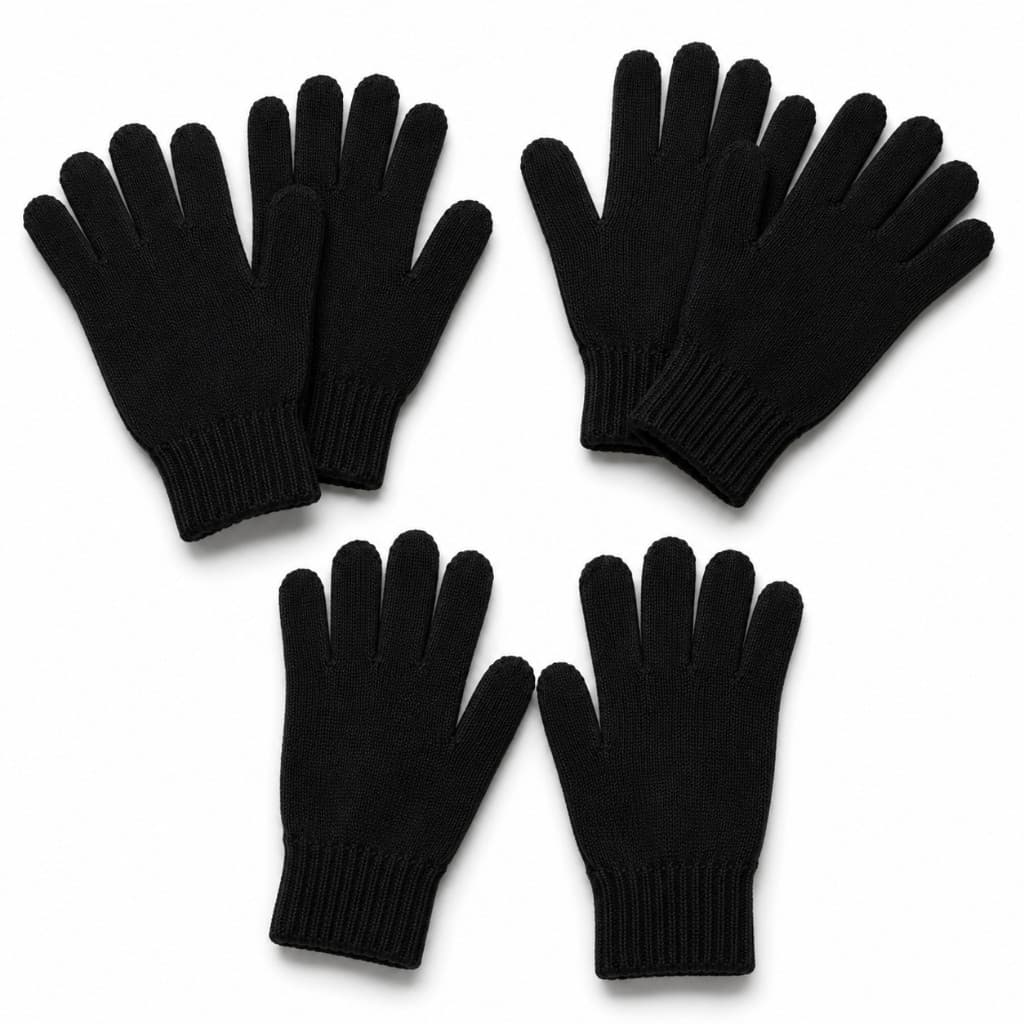 Kit 3 Pares Luvas Macias De Lã - Inverno - Térmica - Quente - Macia - Confortável.