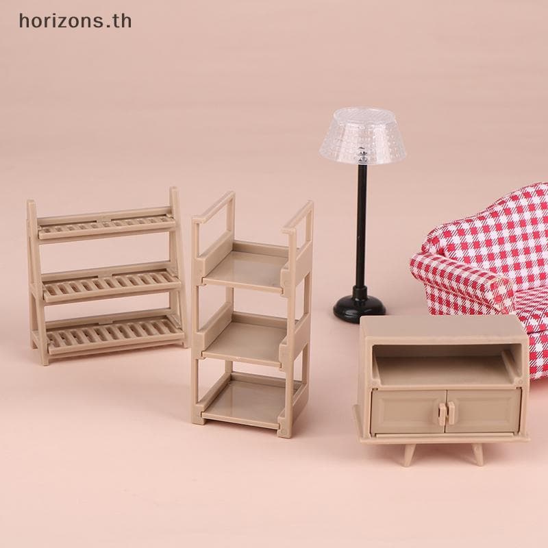 [B & H] 1/12 Armário De Sapatos Para Casa De Bonecas Estante Abajur De Parede Clo Sala De Estar Móveis Decoração Acessór