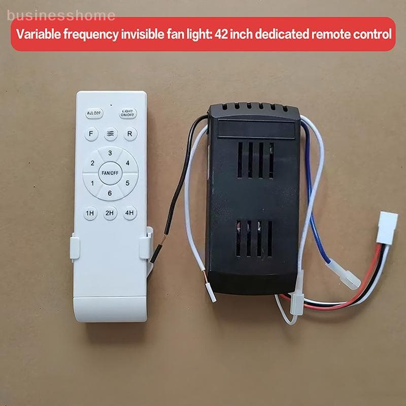 < busines > Kit De Controle Remoto De Ventilador De Teto Para Ventiladores De Baixa Tensão Receptor Facilmente Ajustável