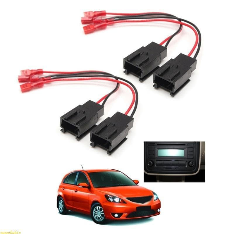 moonlighty 4 Peças Conector Adaptador Chicote Fios Alto-Falante Carro Para 1999-2005