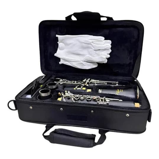 Clarinete 17 Chaves Niqueladas Si Bemol Vivace Vcl30 Preto