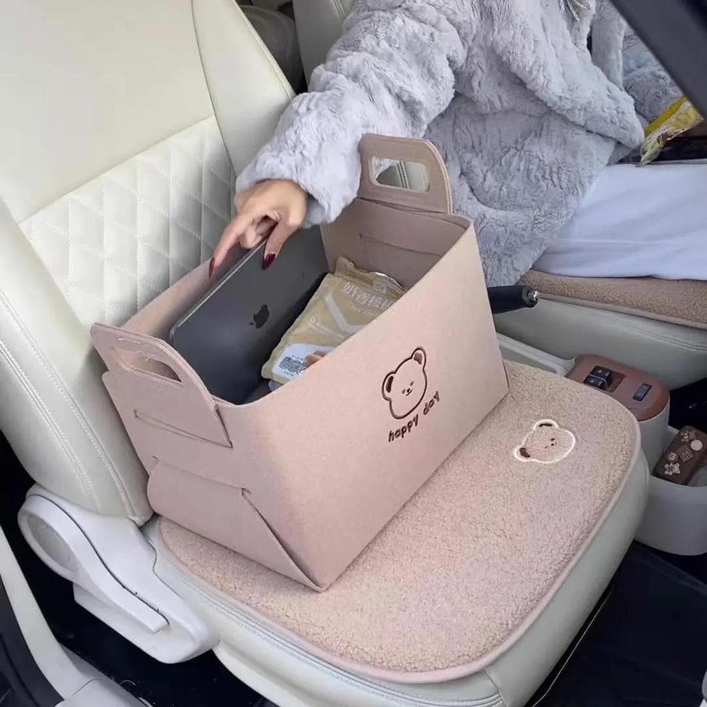 [Novo carro 100 expresso] caixa de armazenamento de carro primavera viagem lanche cesta tronco artigos diversos saco de