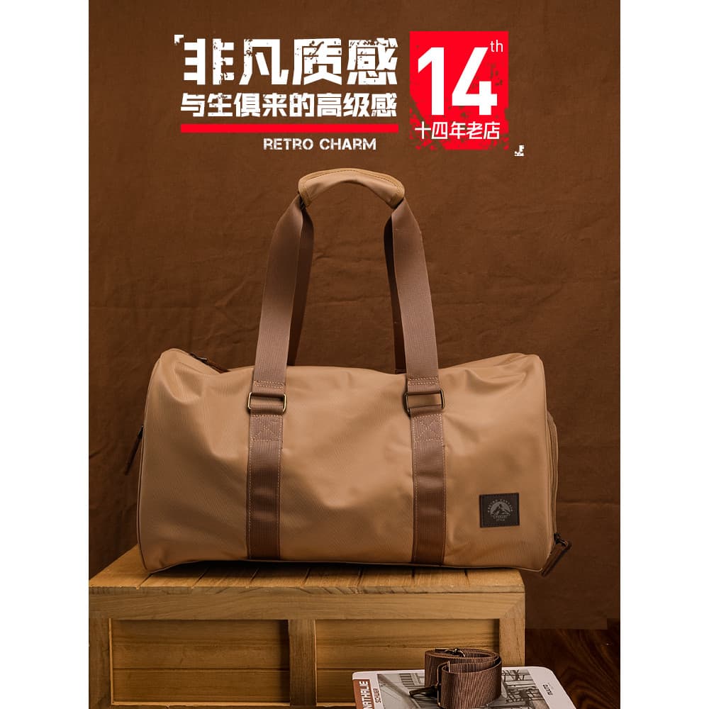 Bolsa de viagem masculina de curta distância, grande capacidade, viagem, lazer, bagagem, esportes, academia, bolsa mensa