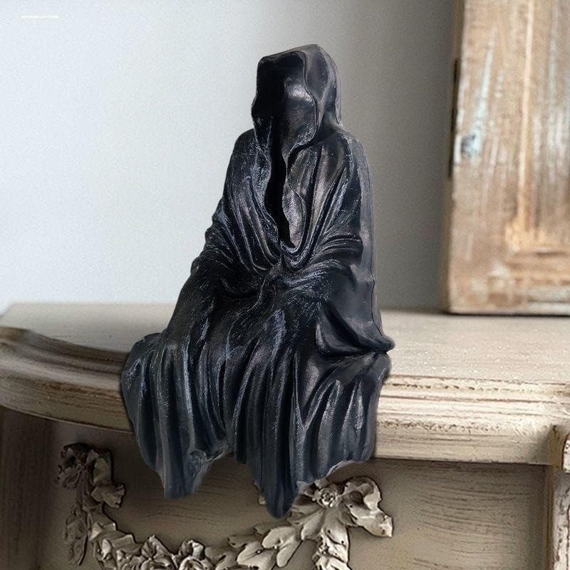 Eu duro!Tédio Dê um enfeite misterioso do Homem Negro!Decoração de mesa gótica estilo escuro