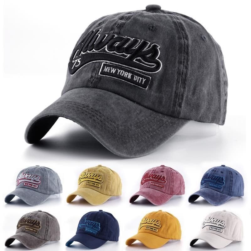 Chapéu masculino versão coreana na moda novo estilo Denim boné moda All-Match Retro lavado angustiado primavera outono c